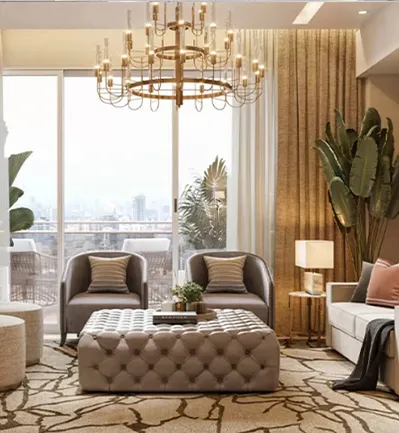 Luxury Living Room Interior Design by Colonelz